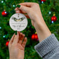 Personalized First Christmas Engaged - Christmas Engagement Names Ornament 2022 - Mistletoe Christmas Engagement