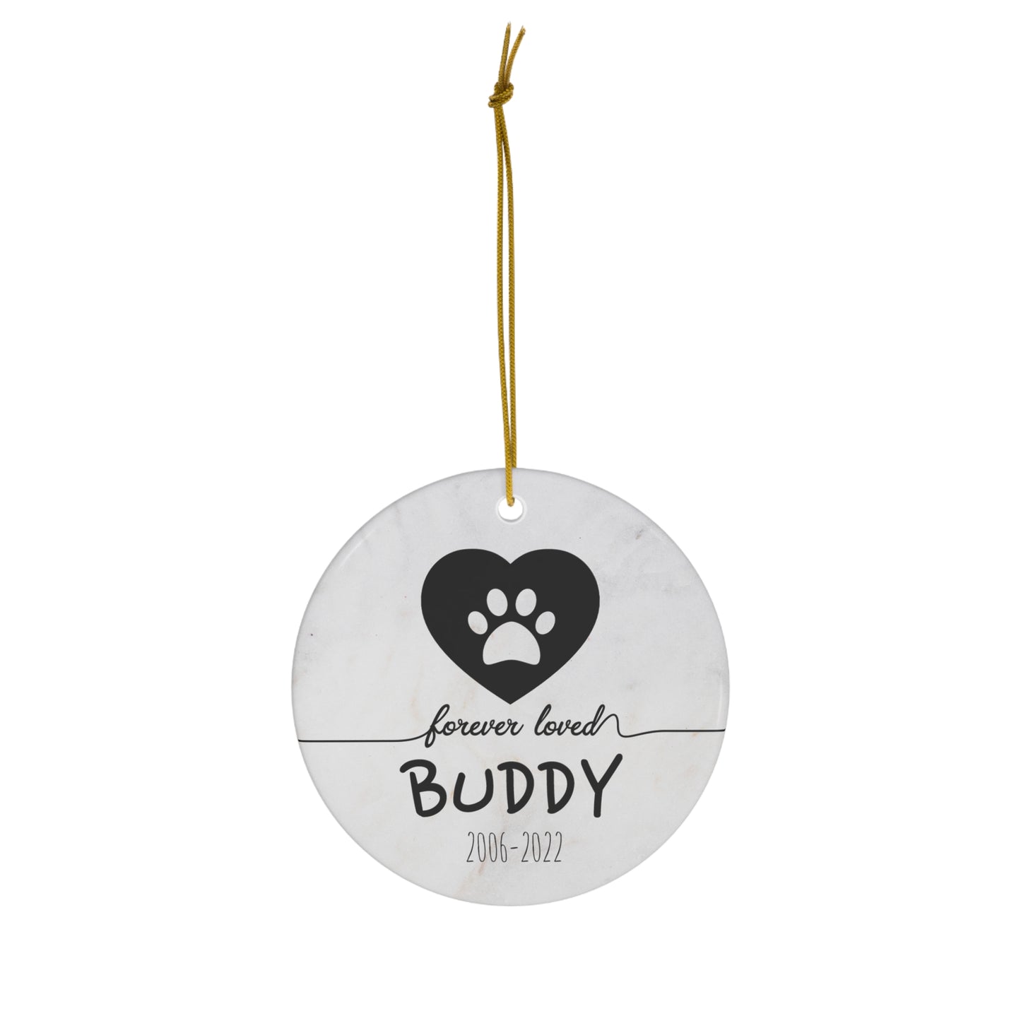 Personalized Dog Christmas Ornament - Personalized Cat Ornament - Pet Memorial Ornament