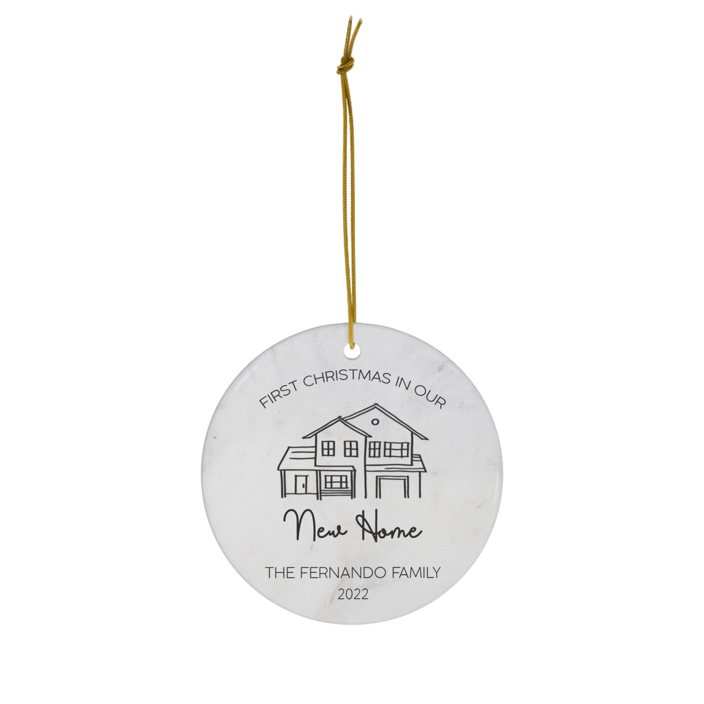 New Home Christmas Ornament - First Christmas in our New Home 2022