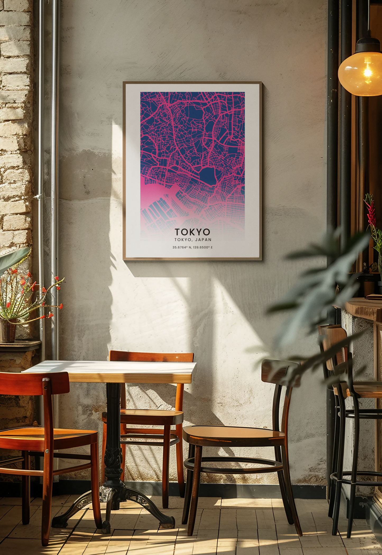 Tokyo Map Outline Premium Poster