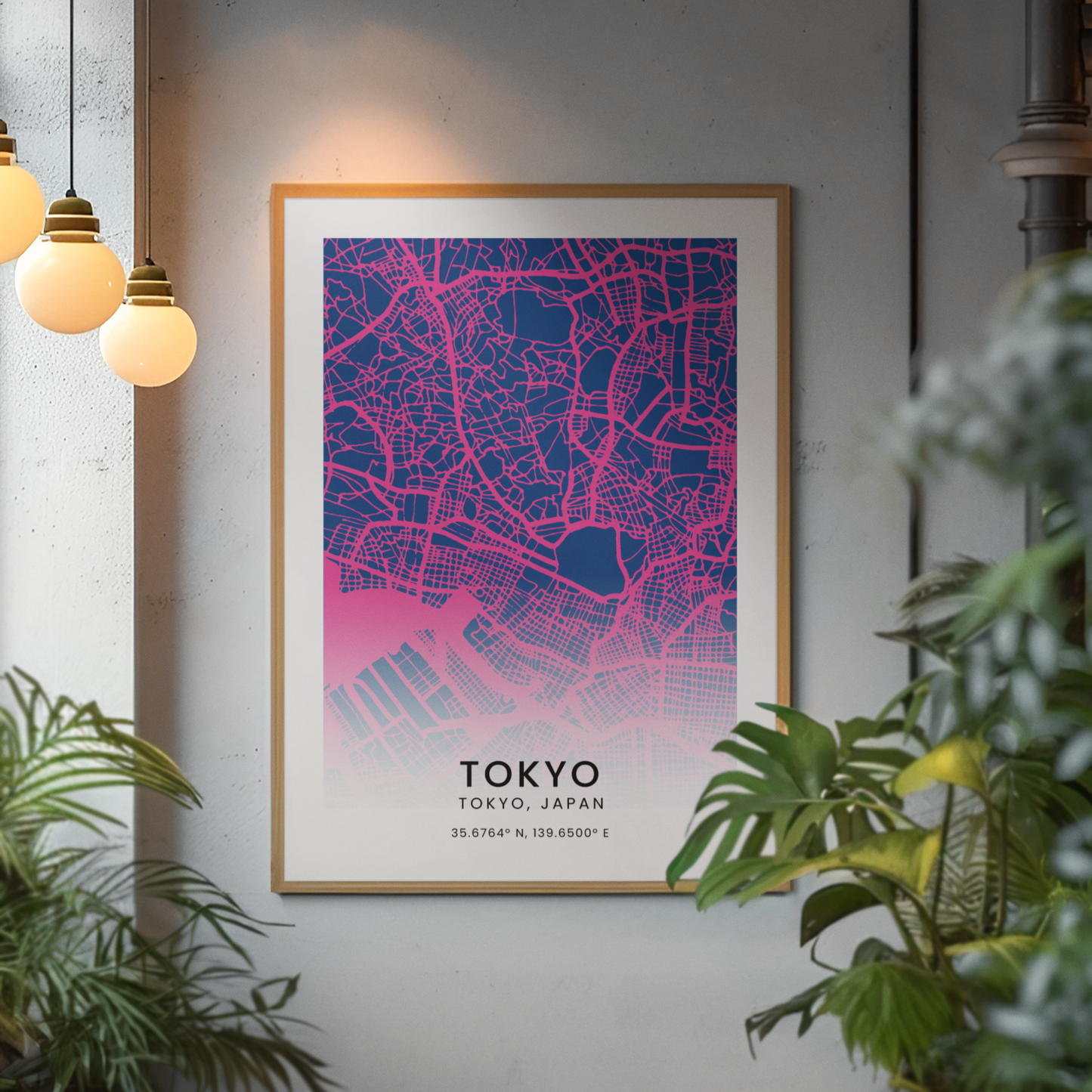 Tokyo Map Outline Premium Poster