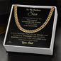 Gift for Son From Dad "I Am The Storm" Chain Necklace