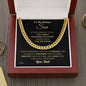 Gift for Son From Dad "I Am The Storm" Chain Necklace
