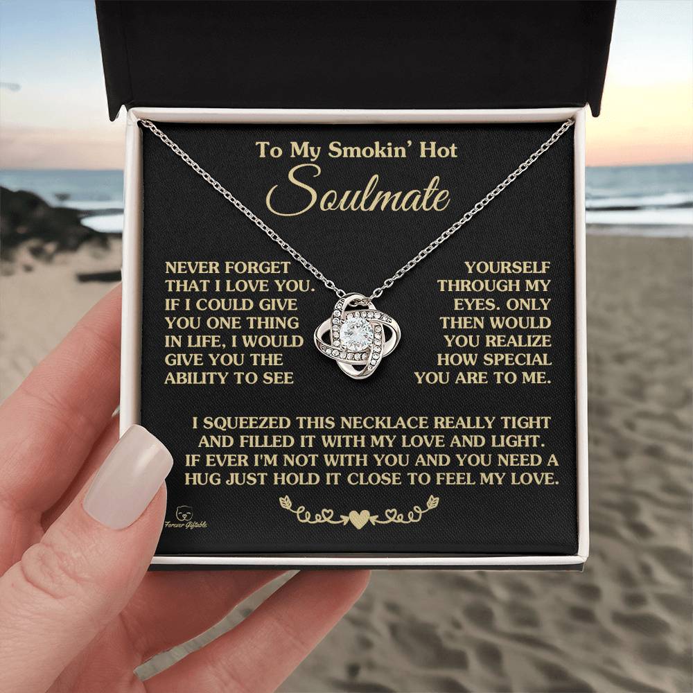 "How Special You Are To Me" Love Knot Necklace