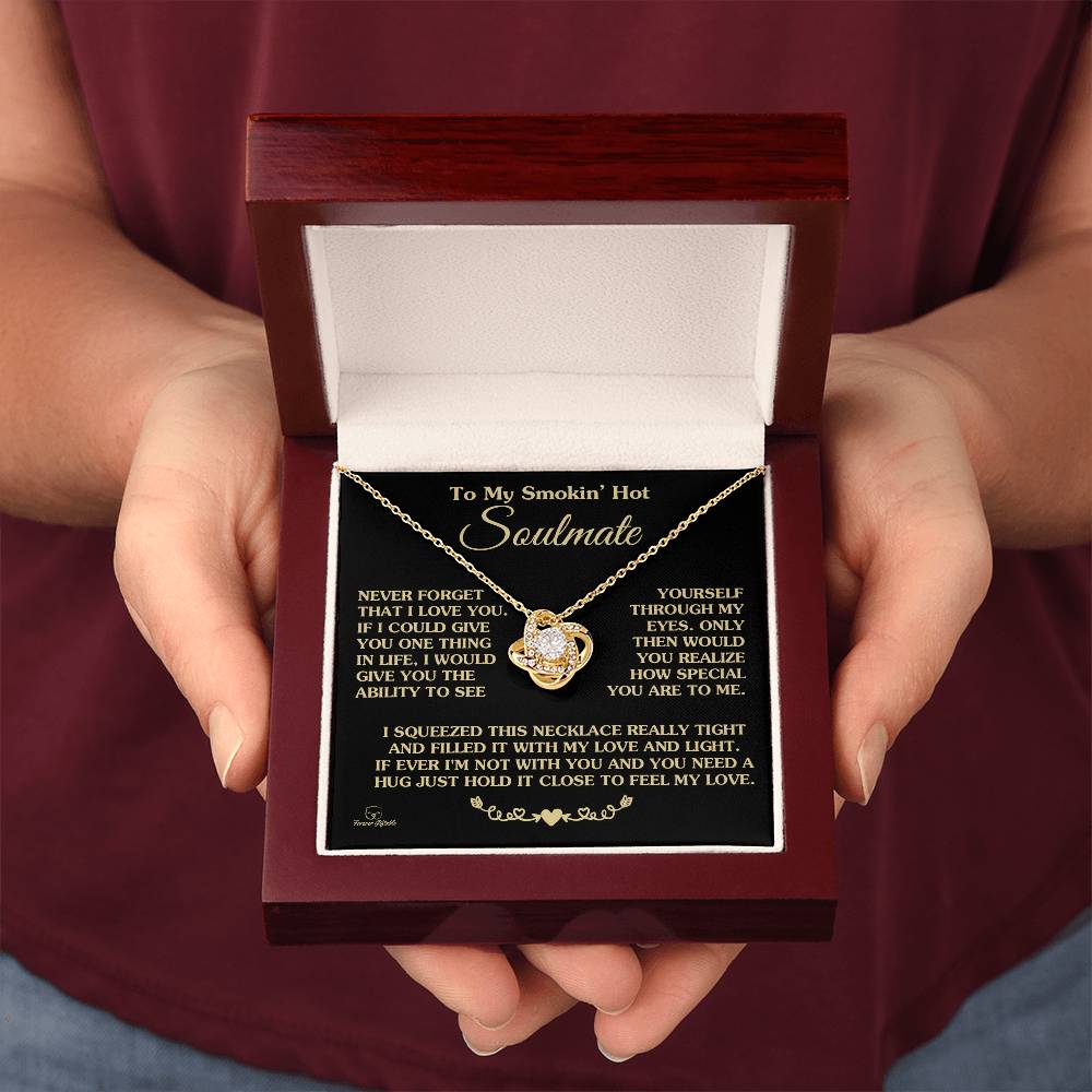 "How Special You Are To Me" Love Knot Necklace