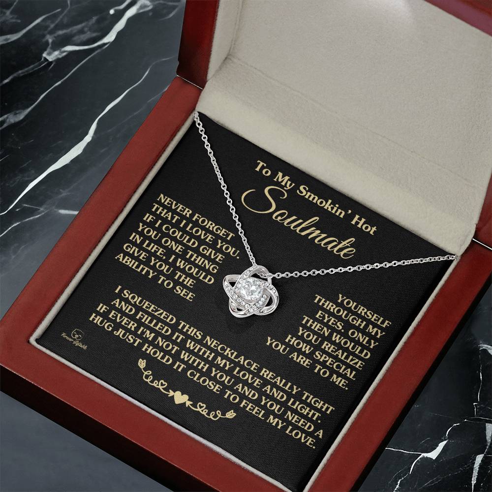 "How Special You Are To Me" Love Knot Necklace
