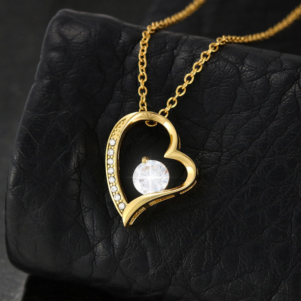 "I Just Look Into Your Eyes" Forever Love Necklace
