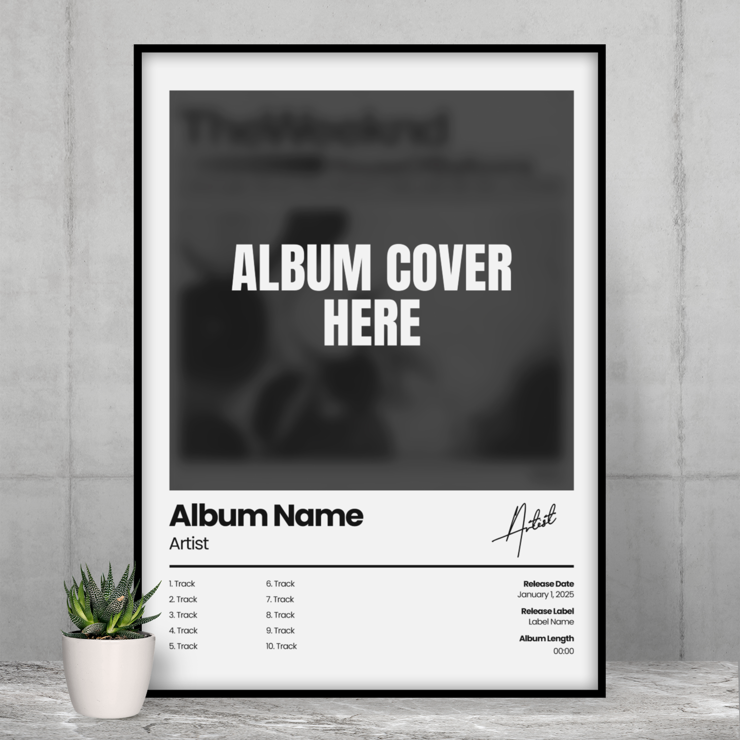 Custom Album Premium Poster