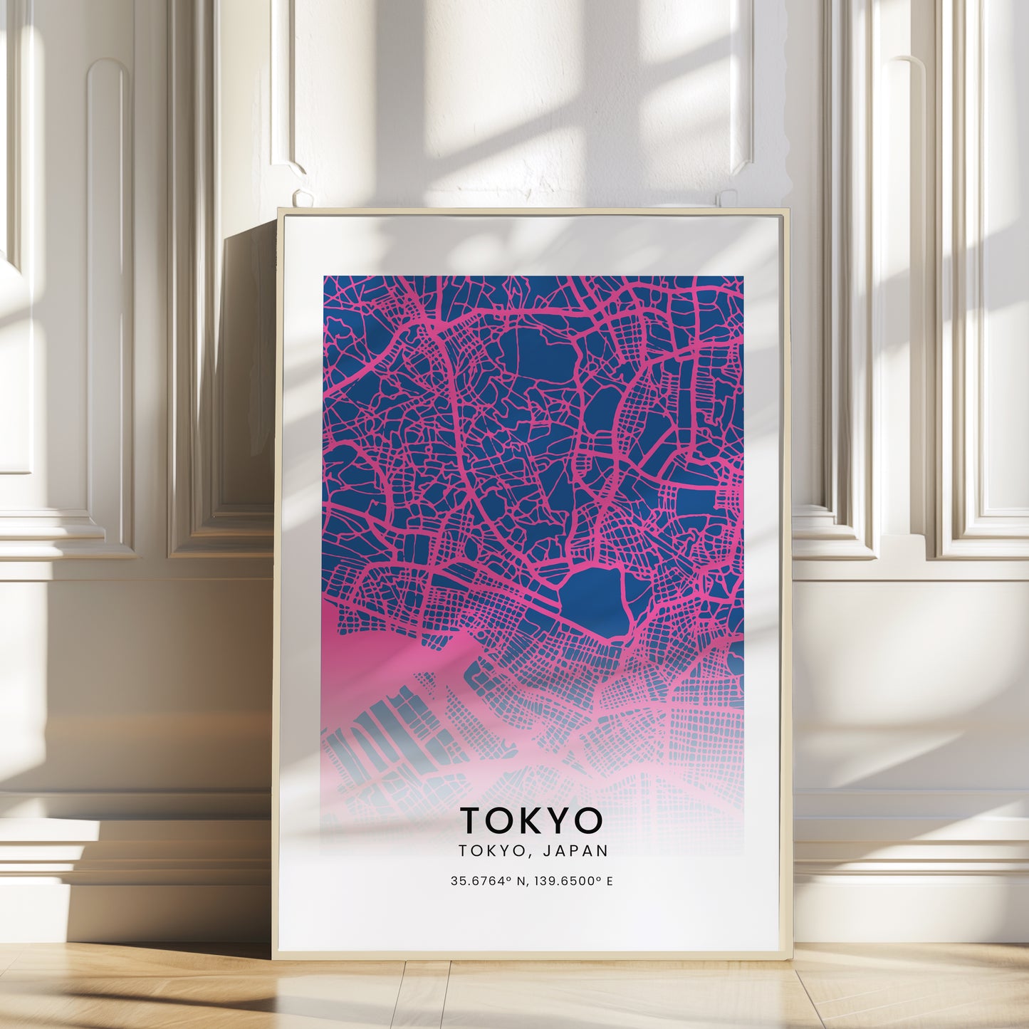 Tokyo Map Outline Premium Poster
