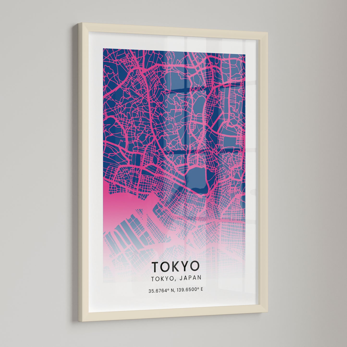 Tokyo Map Outline Premium Poster