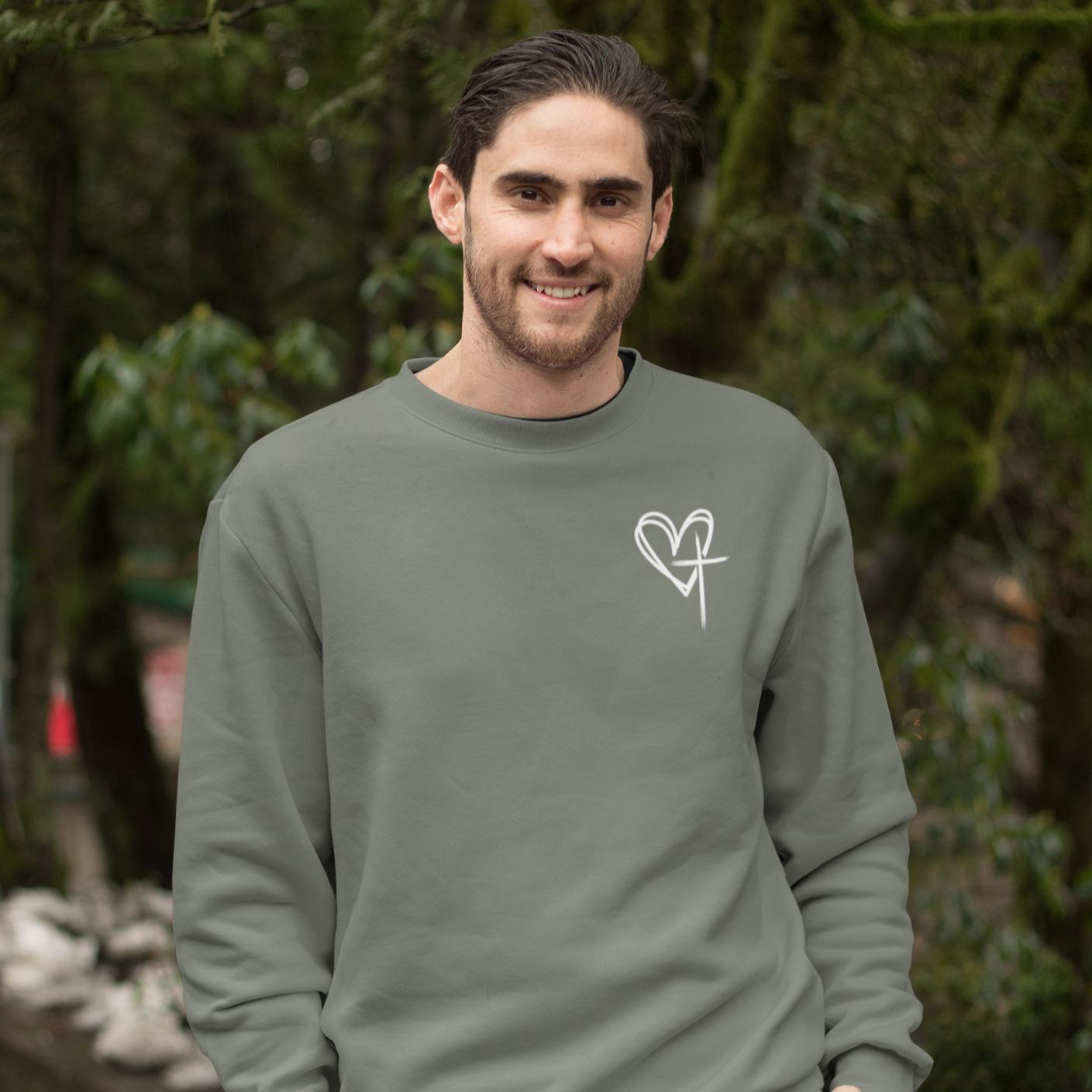 Jesus Has My Back Premium Sweatshirt