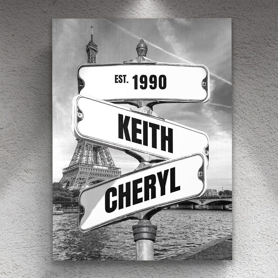 Personalized Vintage Street Sign