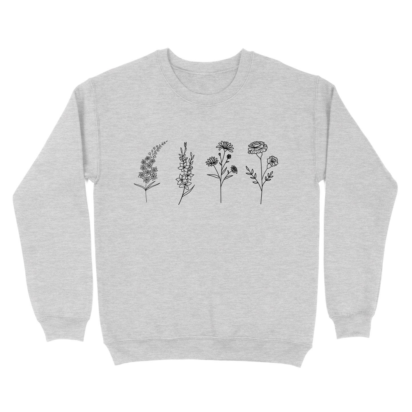 Personalize Birth Month Flower Premium Sweatshirt