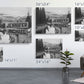 Black and White Mountain Range Multi-Names Personalized Premium Canvas