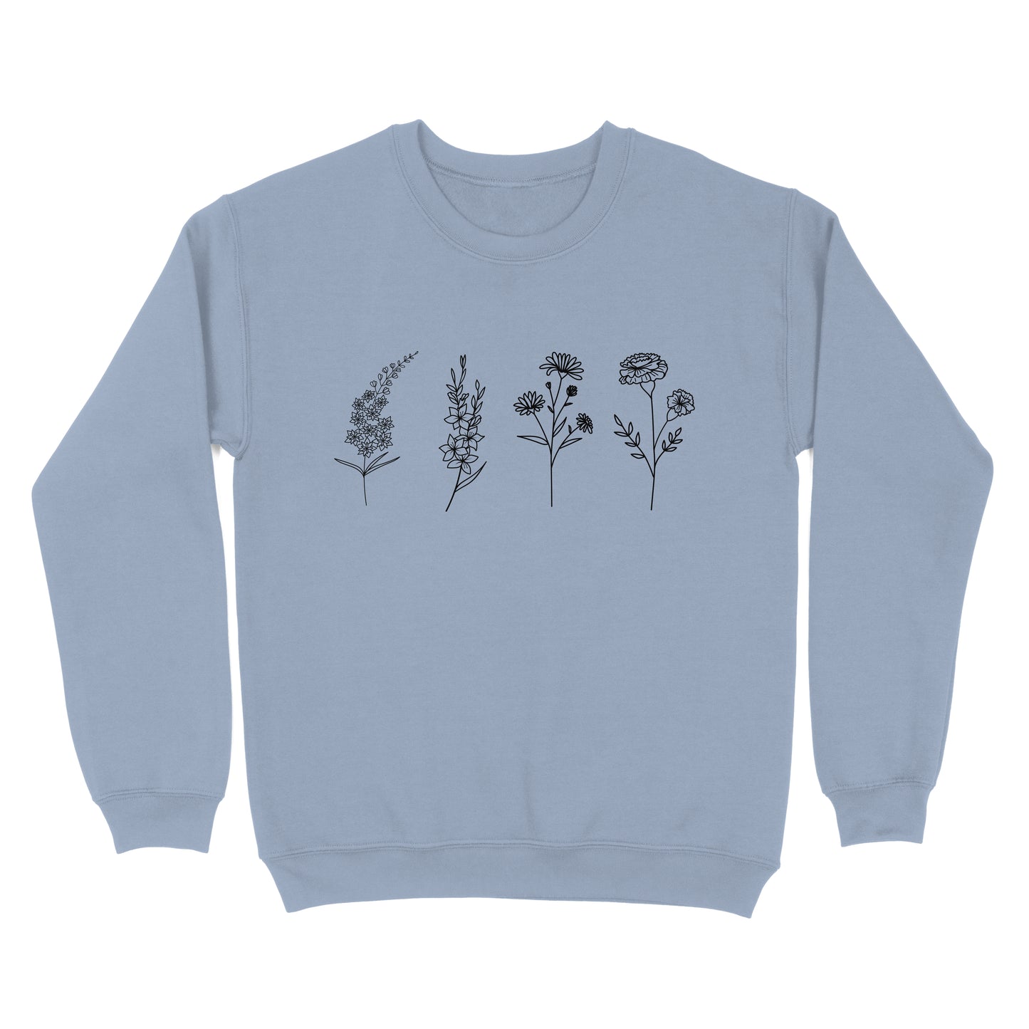 Personalize Birth Month Flower Premium Sweatshirt
