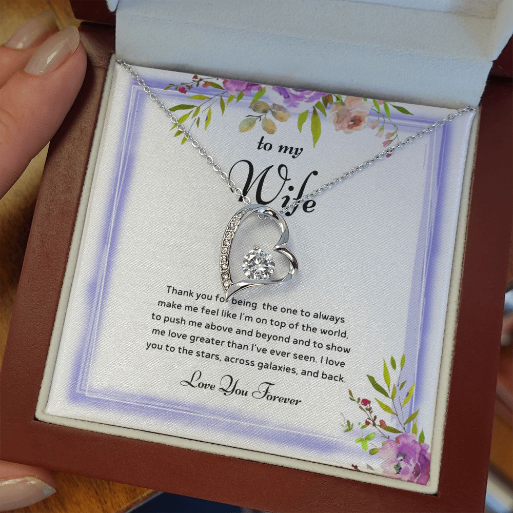 To My Wife - Endless Love, Enduring Affection - Forever Love Necklace