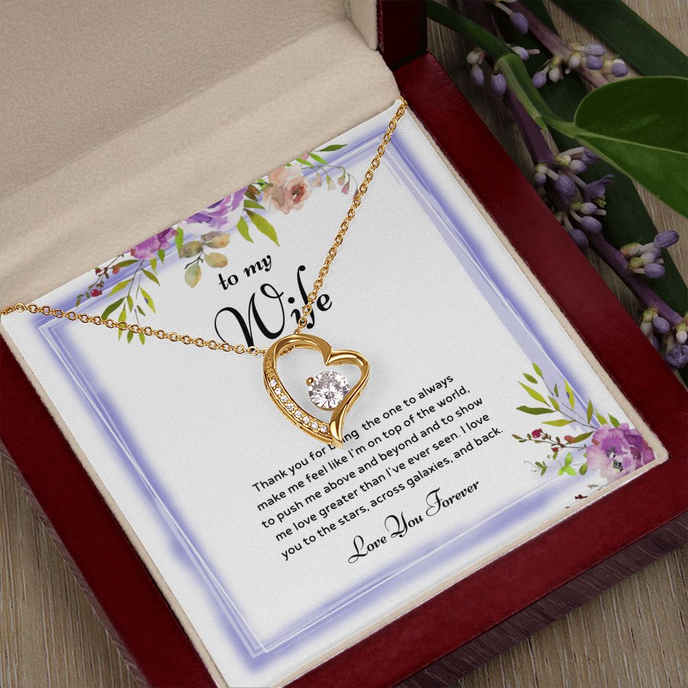 To My Wife - Endless Love, Enduring Affection - Forever Love Necklace
