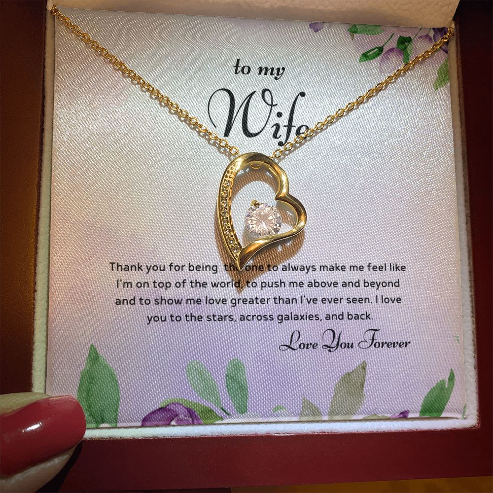 To My Wife - Love Greater Than I've Ever Seen - Forever Love Necklace