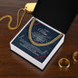 To My Man - Baseball Player - Cuban Link Chain