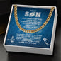 To My Football Son - Cuban Link Chain
