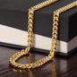 To My Husband (I Will Be Here For You) - Cuban Link Chain