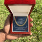 To My Man - Baseball Player - Cuban Link Chain