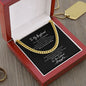 To My Boyfriend | Romantic Gift for Boyfriend | Unique Anniversary Gift for Boyfriend | Boyfriend Birthday - Cuban Link Chain Necklace