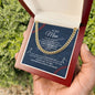 To My Man - Baseball Player - Cuban Link Chain