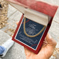 To My Man - Baseball Player - Cuban Link Chain