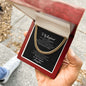 To My Boyfriend | Romantic Gift for Boyfriend | Unique Anniversary Gift for Boyfriend | Boyfriend Birthday - Cuban Link Chain Necklace
