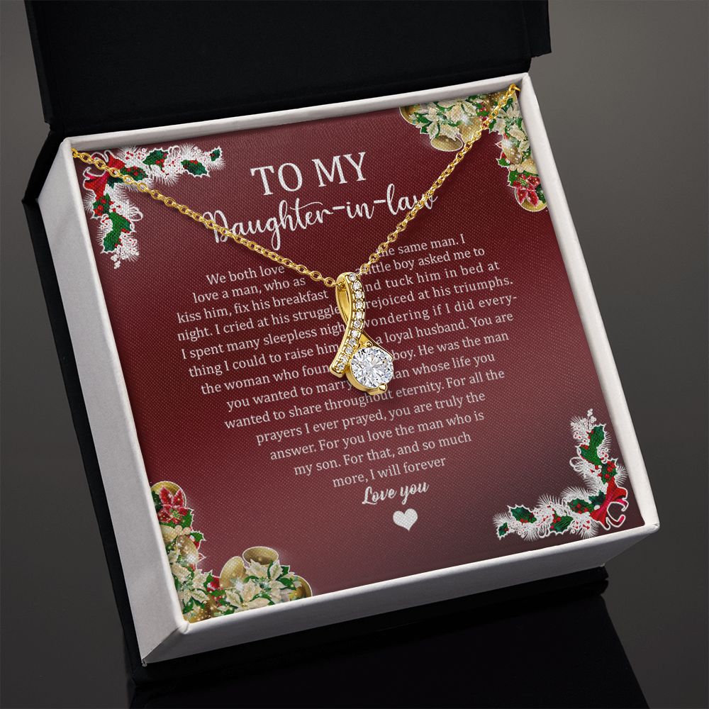 To My Daughter In Law Holiday (Red) - Alluring Beauty Necklace