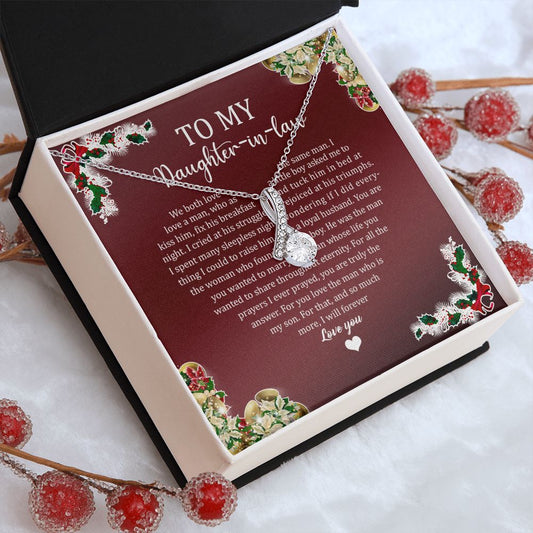 To My Daughter In Law Holiday (Red) - Alluring Beauty Necklace