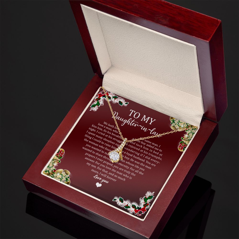 To My Daughter In Law Holiday (Red) - Alluring Beauty Necklace