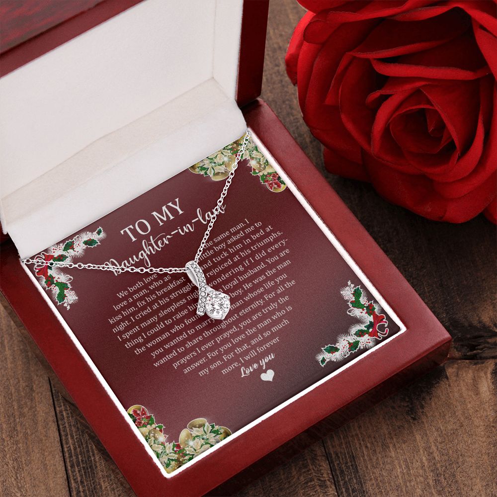 To My Daughter In Law Holiday (Red) - Alluring Beauty Necklace