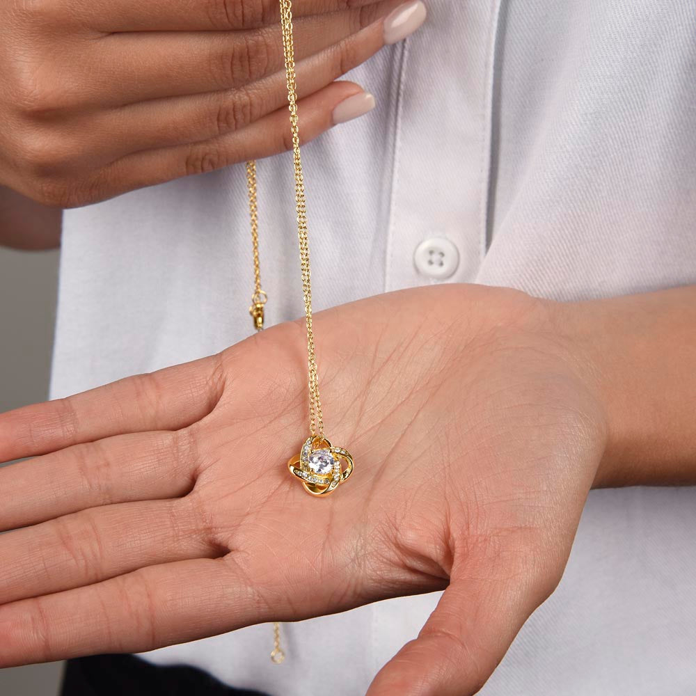 To My Frustratingly Perfect Daughter In Law - Love Knot Necklace