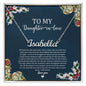 To My Daughter In Law Holiday (Blue) - Custom Name Necklace