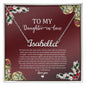 To My Daughter In Law Holiday (Red) - Custom Name Necklace