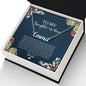 To My Daughter In Law Holiday (Blue) - Custom Name Necklace