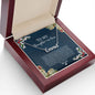 To My Daughter In Law Holiday (Blue) - Custom Name Necklace