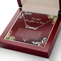 To My Daughter In Law Holiday (Red) - Custom Name Necklace