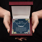 To My Daughter In Law Holiday (Blue) - Custom Name Necklace