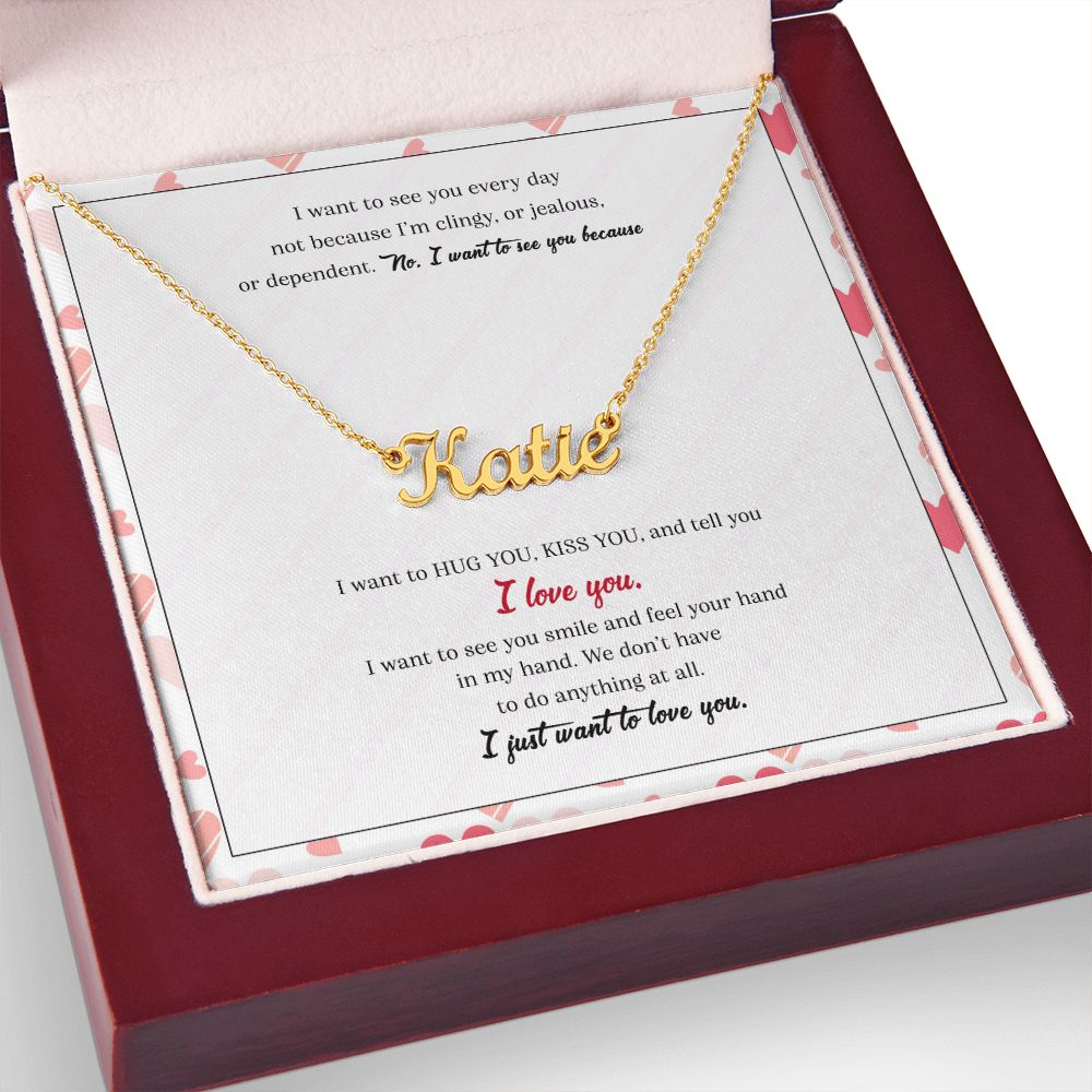 See You Smile - Custom Name Necklace