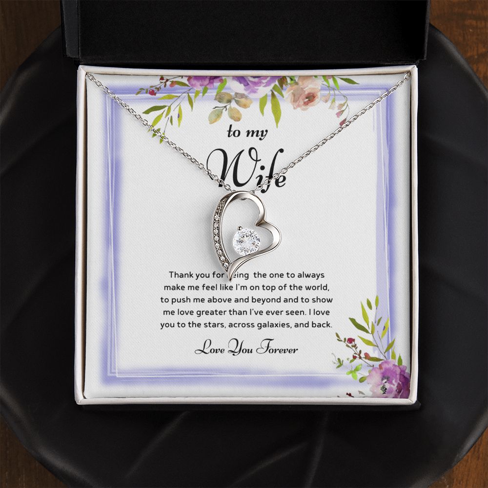 To My Wife - Endless Love, Enduring Affection - Forever Love Necklace