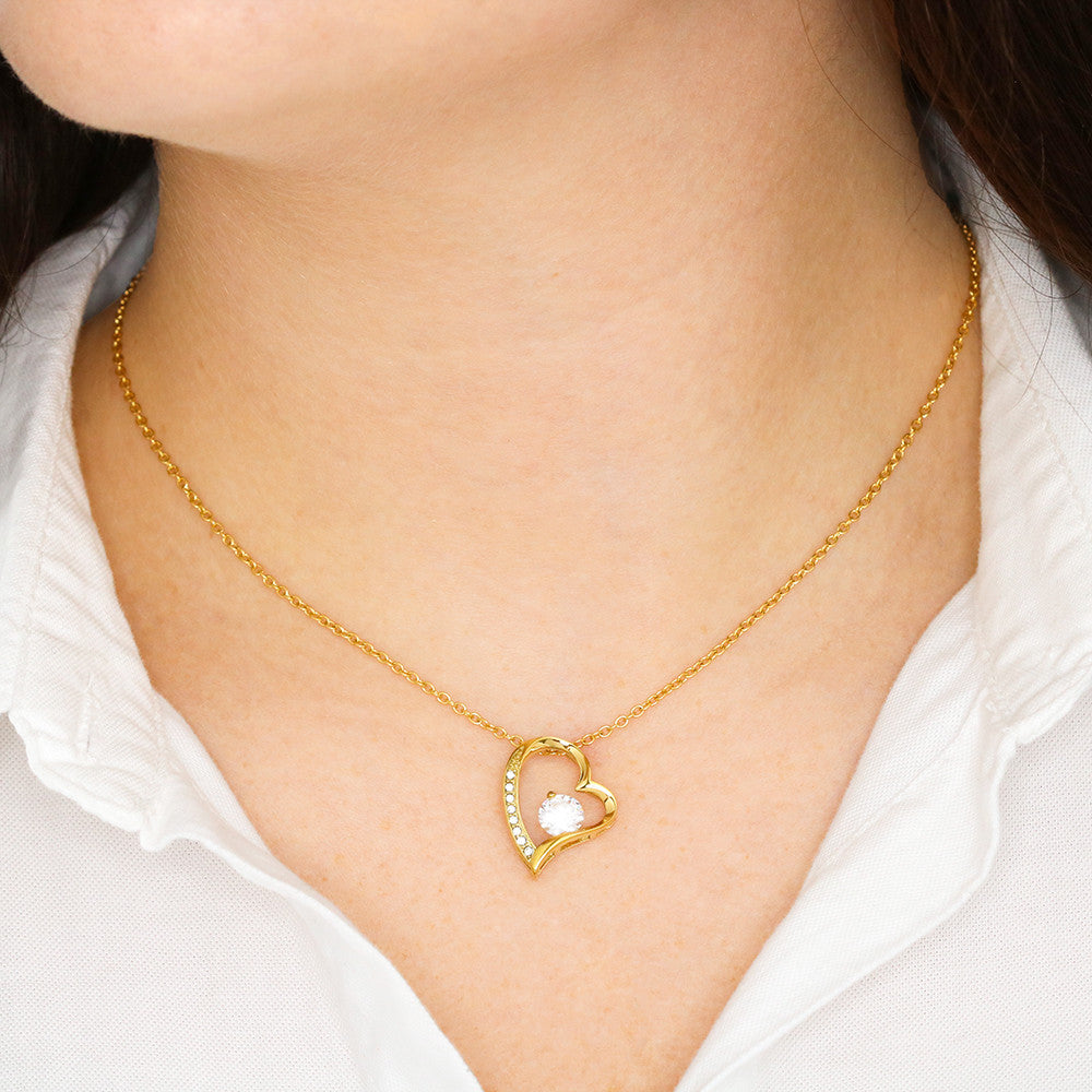 To My Wife - Forever Grateful, Forever in Love - Forever Love Necklace