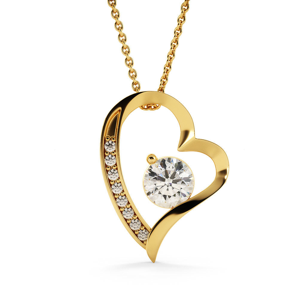 To My Wife - Forever Grateful, Forever in Love - Forever Love Necklace