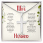 To My Wife (God Never Fails) - Stainless Cross Necklace
