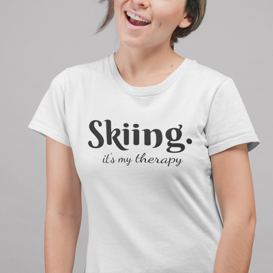 Skiing It's My Therapy T-Shirt (Alternative)