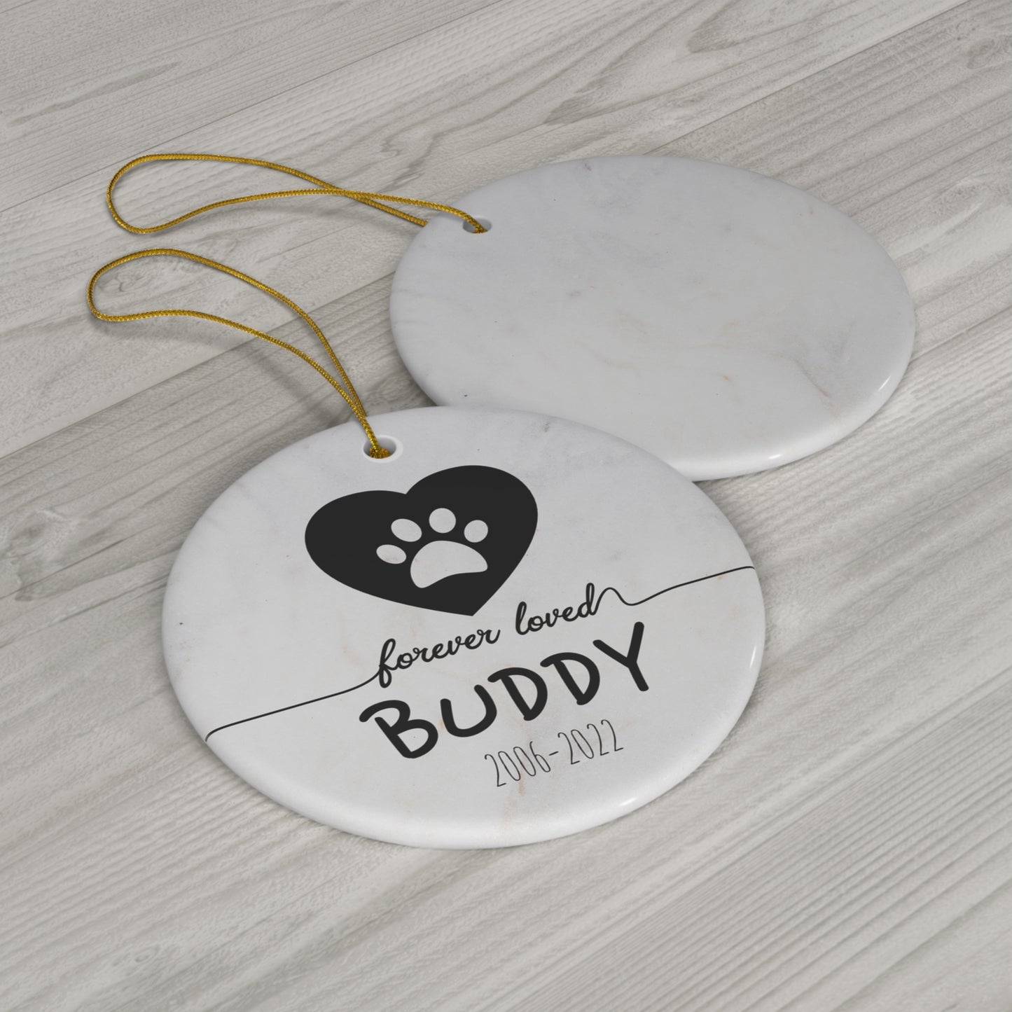 Personalized Dog Christmas Ornament - Personalized Cat Ornament - Pet Memorial Ornament