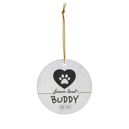 Personalized Dog Christmas Ornament - Personalized Cat Ornament - Pet Memorial Ornament