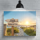 Signpost at the Beach Personalized Premium Canvas